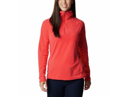 Columbia Glacial™ IV 1/2 Zip 180220 Dámska Mikroflisová Mikina S Pol Zipsom (Color Red Hibiscus, INT XXL)