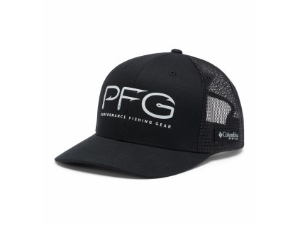 PFG Mesh Snap Back™ Hooks Ball Cap Šiltovka - Čierna