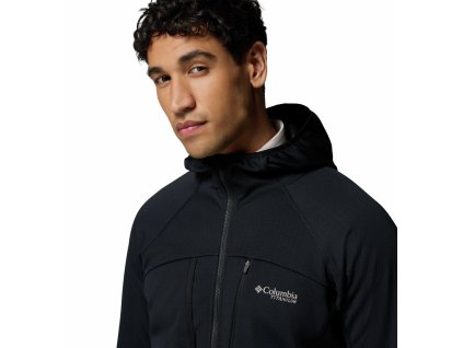 Arctic Crest™ Bonded Full Zip Pánska Bunda - Black