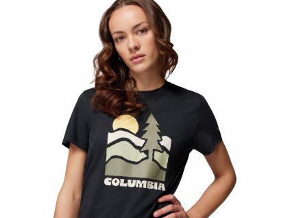 Ruby Springs™ Graphic Fitted SS Ruby Springs™ Graphic Fitted Dámske Tričko Krátky Rukáv - Black, Get Hiked