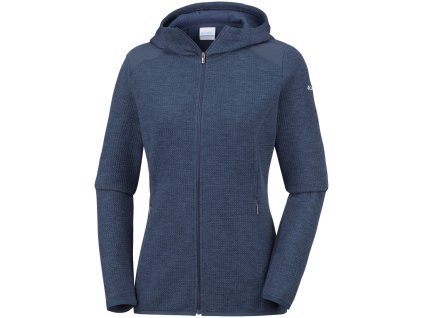 Columbia COGGIN PEAK ™ FULL ZIP HOODED FLEECE NOCTURNAL 1840441467 DÁMSKA FLISOVÁ MIKINA SO ZIPSOM NOČNÁ (Odev Women sizing S / 4 - 6)