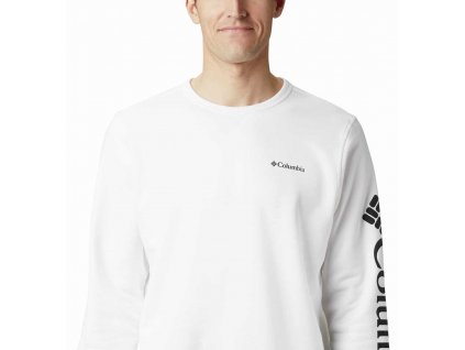 Columbia™ Logo Fleece Crew 188493 Pánska Mikina (Color White, Black, INT XXL)