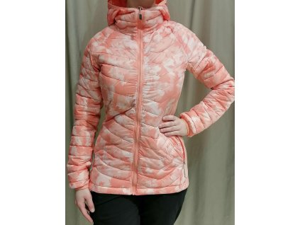 Columbia Powder Pass™ Hooded Jacket 1773211 Dámska Bunda (Color Coral Reef Typhoon Blooms, Coral Reef, INT XXL)