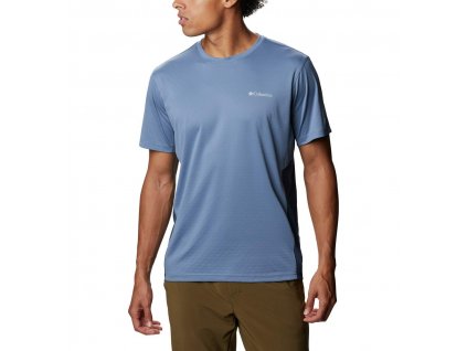 Columbia M Zero Ice Cirro-Cool ™ SS Shirt 1931292 Pánske Tričko Krátky Rukáv (Color Bluestone, Collegiate Navy Heather, VEĽKOSŤ MUŽI II XXL)