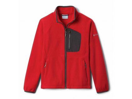 Columbia Fast Trek™ III Fleece Full Zip 188785 Detská Unisex Bunda (Color Red Lily, Black, INT XXS)