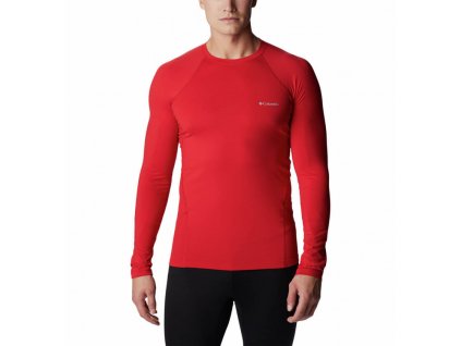 Columbia Midweight Stretch Long Sleeve Top 163859 Pánske Termo Tričko (Color Mountain Red, INT XXL)