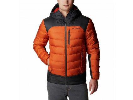 Columbia Autumn Park™ Down Hooded Jacket 193024 Pánska Bunda s Kapucňou (Color Harvester, Shark, INT XXL)