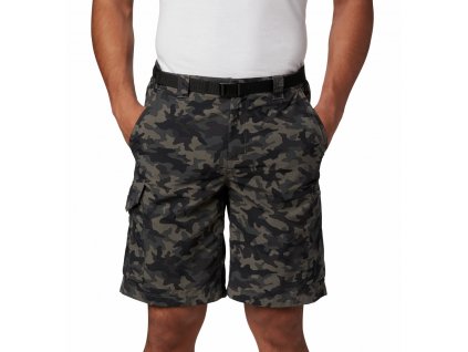 Columbia Silver Ridge™ Printed Cargo Short 158703 Pánske Krátke Nohavice (Color Black Camo, Dĺžka 12", NOHAVICE PÁNSKE 50)