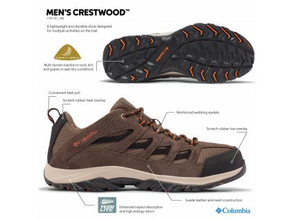 Columbia CRESTWOOD™ WATERPROOF 176539 Pánska Obuv s membránou