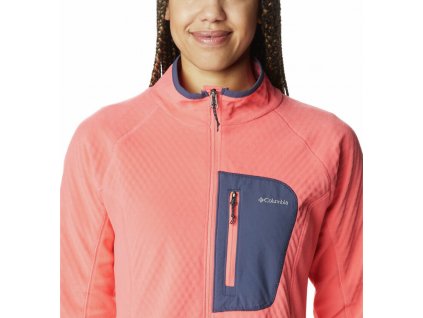 Columbia Outdoor Tracks™ Full Zip Dámska Bunda (Color Blush Pink, Peach Blossom, INT XS)