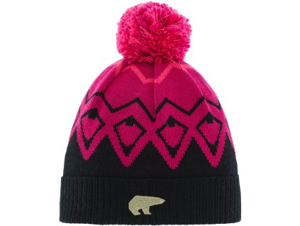 Čiapka Eisbär Ziggy OS Pompon MÜ Kids (Color čierna - ružová, Veľkosť (Čiapky, rukavice) Univerzálna)