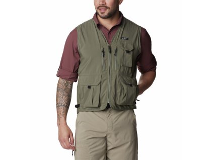 Columbia Silver Ridge™ Utility Vest Pánska Vesta (Color Stone Green, INT XXL)