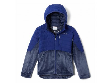 Columbia Powder Lite™ Novelty Hooded Jacket Dievčenská Bunda (Color Wild Fuchsia, Aura, Veľkosť XL)