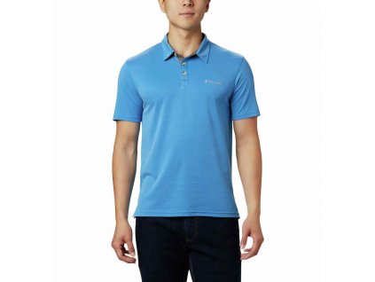 Columbia Nelson Point™ Polo Pánske Tričko (Color Azure Blue, INT 6XL)