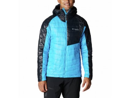 Columbia Platinum Peak™ Hooded Jacket Pánska Bunda (Color Compass Blue, Black, INT XXL)