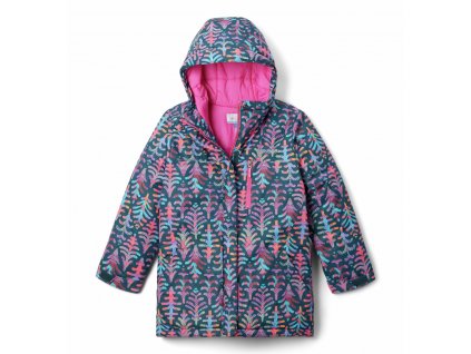 Alpine Free Fall™ II Jacket Junior Bunda - Night Wave Conifers