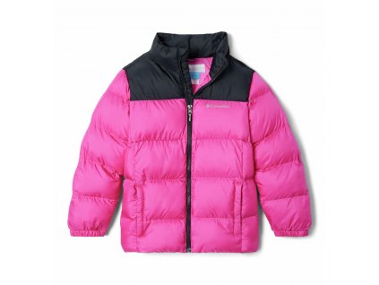 Columbia Puffect™ Jacket Dievčenská Zimná Bunda (Color Pink Ice, Black, INT XXS)