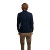Liberg Men's Sweater Pánsky Sveter - Navy Offwhite Raspberry Liberg