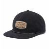 Packsaddle™ Corduroy Snap Back Šiltovka - Black, Chenille Patch