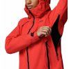 Saudan Pro™ 3L Shell Dámska Hardshell Bunda - Poppy Red
