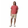 CSC™ Basic Tee Pánske Voľnočasové Tričko Krátky Rukáv - Washed Red
