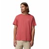CSC™ Basic Tee Pánske Voľnočasové Tričko Krátky Rukáv - Washed Red