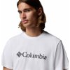 CSC Basic Logo™ Tee Pánske Tričko - White, Gem Columbia