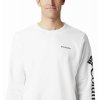 Columbia™ Logo Fleece Crew 188493 Pánska Mikina (Color White, Black, INT XXL)