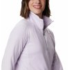 Columbia Glacial™ IV Print 1/2 Zip Dámska Mikina (Color Pale Lilac Quilt Pattern, INT XXL)