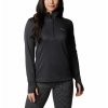 Columbia W Park View™ Grid Fleece 1/2 Zip Dámska Mikina (Color Black Heather, INT XXL)