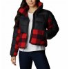 Columbia Leadbetter Point™ Sherpa Hybrid 195524 Dámska Bunda (Color Black, Red Buffalo Plaid Print, INT XXL)