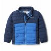 Columbia Powder Lite™ Boys Jacket Chlapčenská Bunda (Color Collegiate Navy, Bright Indigo, Veľkosť XXS)