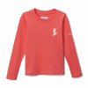 Columbia Hazeldel Hill™ LS Tee Dievčenské Tričko (Color Blush Pink, Gem Skier, INT XL)