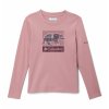Hazeldel Hill™ LS Tee Dievčenské Tričko - Eraser Pink, Barely Printed
