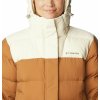 Bulo Point™ II Down Jacket Dámska Zimná Bunda - Camel Brown, Chalk Crinkle