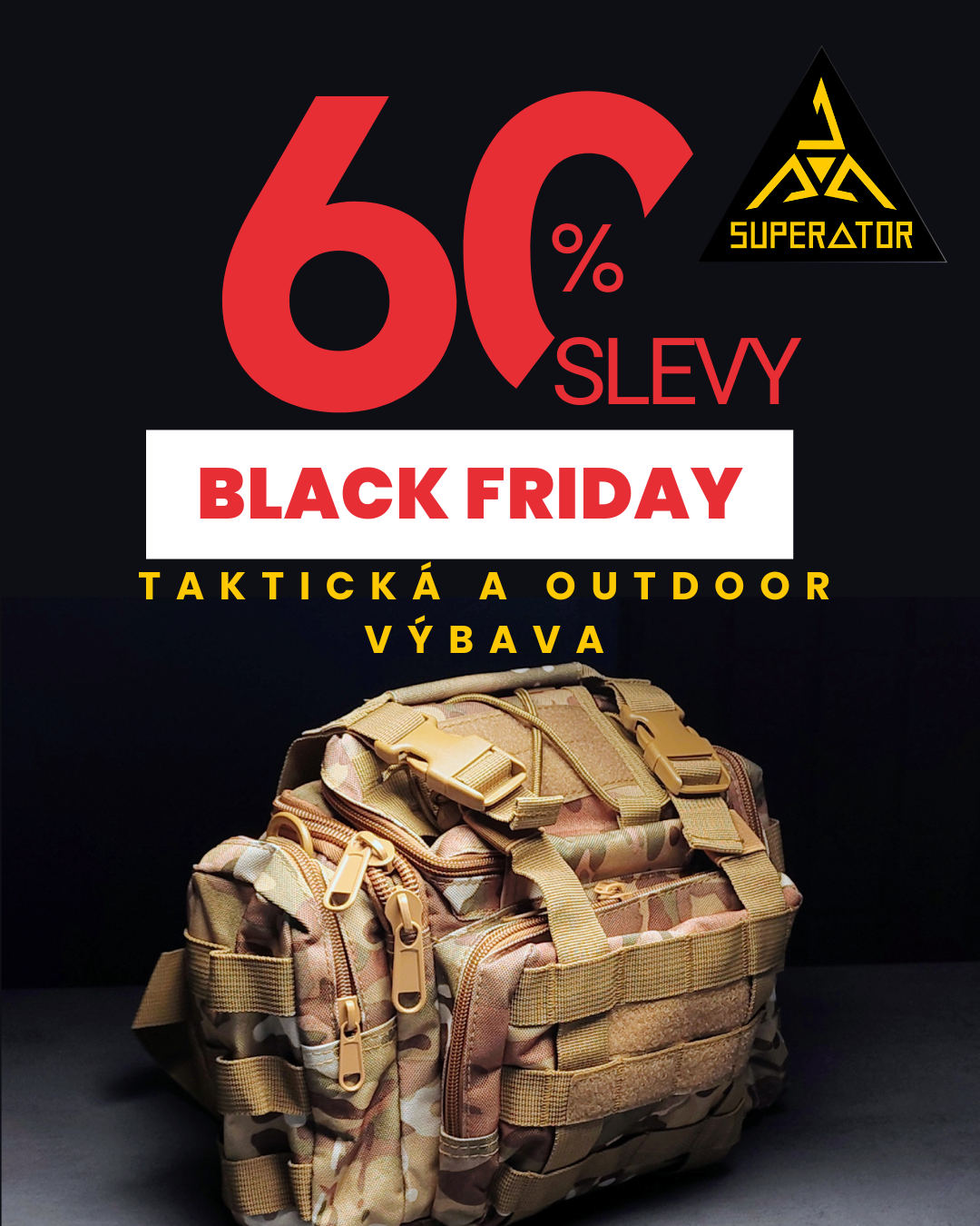 black friday na taktické a outdoor vybavení