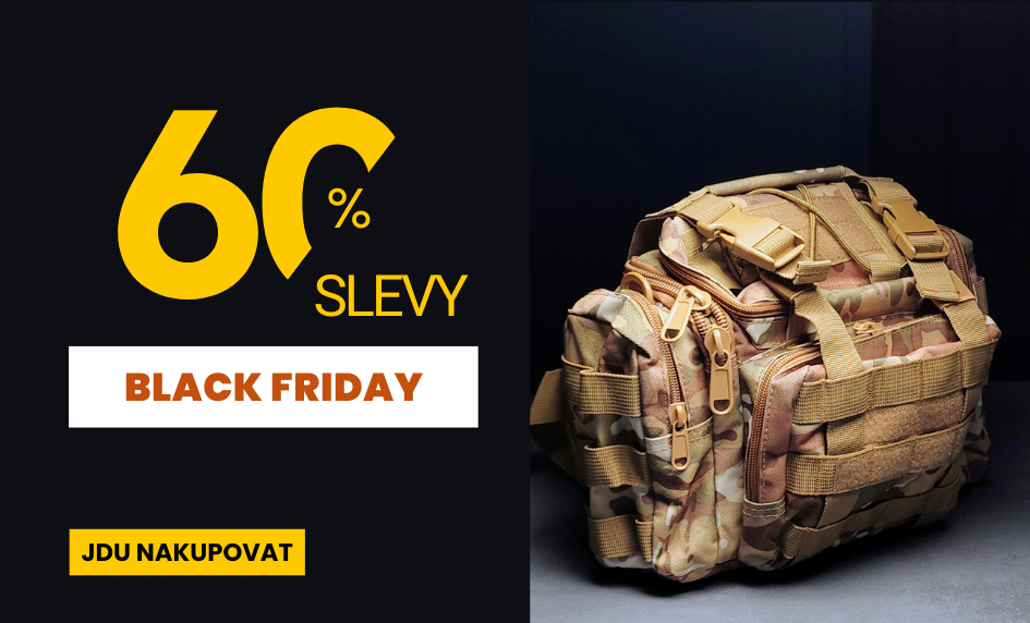 Black friday na taktické a outdoor vybavení