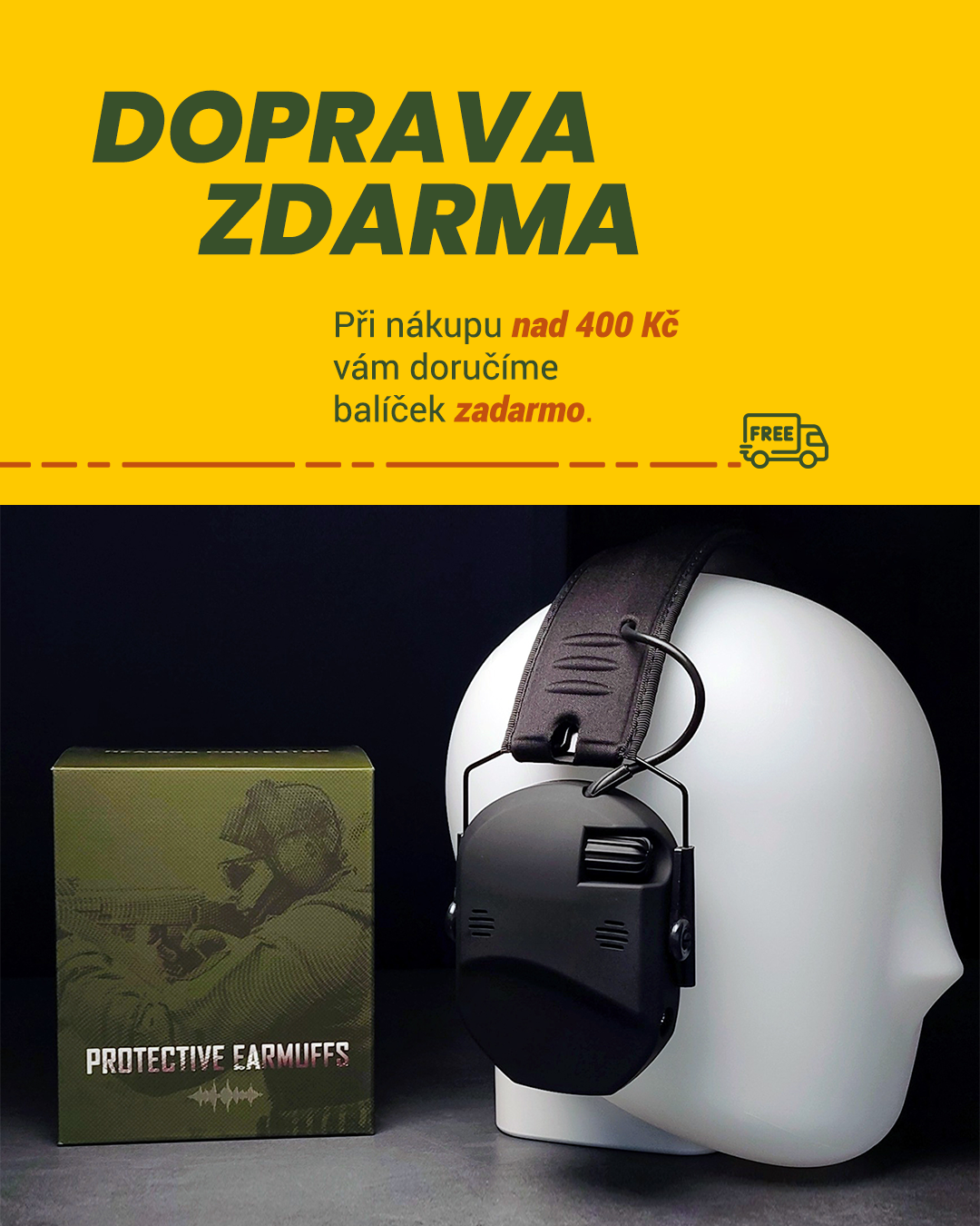 Doprava zdarma na taktické a outdoor vybavení