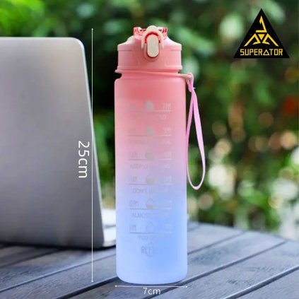 Sportovní láhev Tritan 750 ml s brčkem – BPA Free použití