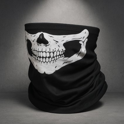 Nákrčník/tunel s lebkou „Skull“