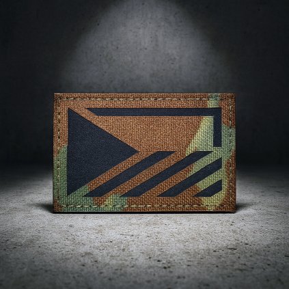 ir reflexni vlajka cesko 8 5 cm camo laser cut nylon suchy zip velcro takticky patch