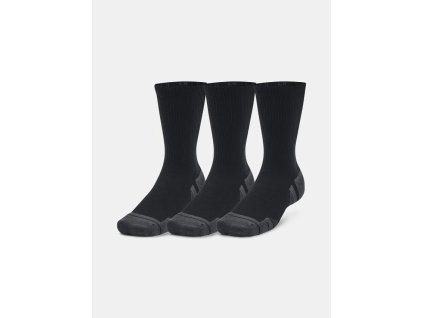 Ponožky Under Armour UA Performance Tech 3pk Crew, barva: černá, velikost: L