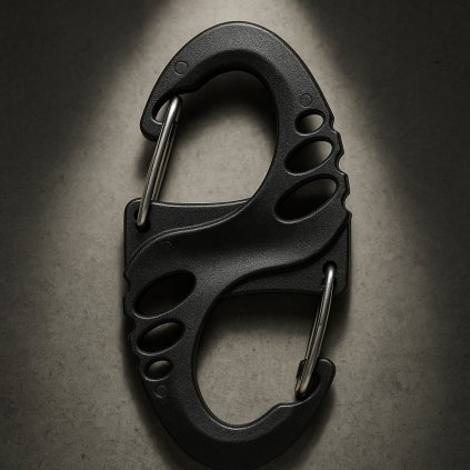 Dvojitá plastová karabina S-Hook (S-biner)