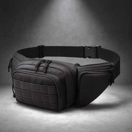 YAKEDA taktická ledvinka – skryté nošení EDC pouzdro na krátkou zbraň a zásobníky