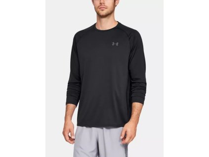 Tričko Under Armour Tech 2.0 LS, barva: černá, velikost: XXL