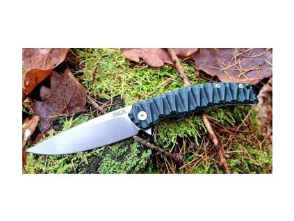 Zavírací nůž Dachs Knives, Sulis, zeleno-černý, klip