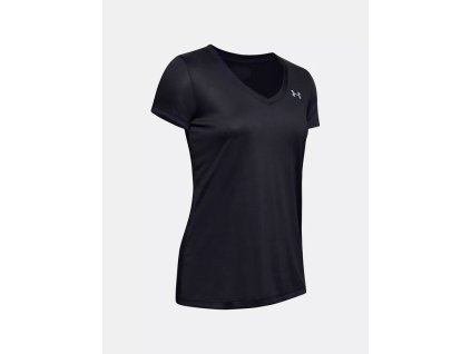 Tričko dámské Under Armour Tech SSV - Solid, velikost: S, barva: černá