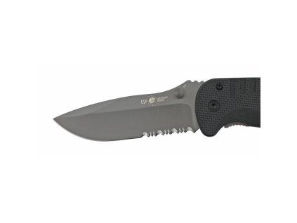 Záchranářský nůž ESP, RK-01, čepel-vroubkované ostří 100mm, celková délka 220mm, mat. 440A