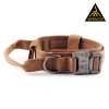 Taktický nylonový obojek hnědý