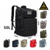 Taktický vojenský batoh 50 l – voděodolný MOLLE/PALS, outdoor, polstrovaná záda, hrudní + bederní pás, velcro patch (USA vlajka)